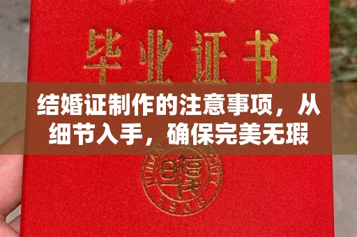 吉隆结婚证制作的注意事项，从细节入手，确保完美无瑕